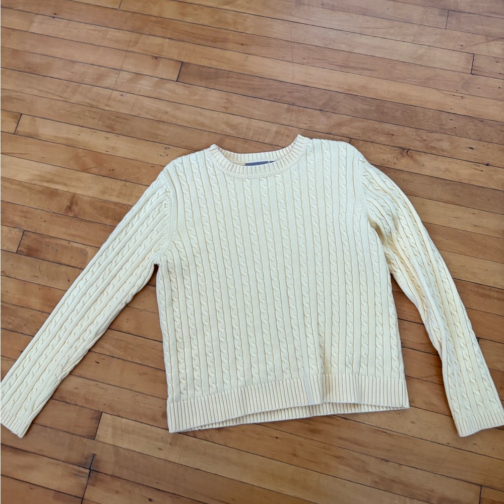 Croft & Barrow Women's Sweater in butter yellow